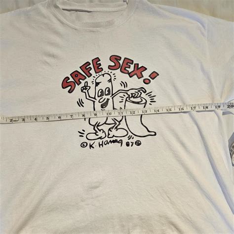 Keith Haring Safe Sex Old Vintage T Shirt Xl Depop