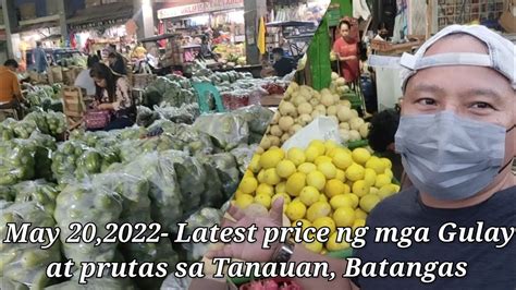 May Latest Price Ng Mga Gulay At Prutas Sa Tanauan Batangas