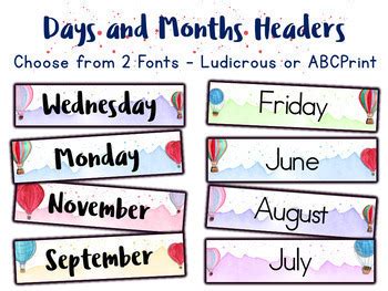 Watercolor Classroom Decor Full Bundle Hot Air Balloon Travel Theme