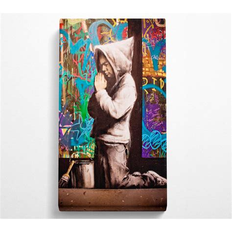 Ophelia Co Tejal Graffiti Pray Kunstdrucke Auf Leinwand Wayfair De