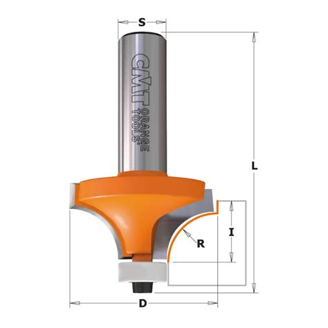 Roundover Router Bit HW R 1 D 14 7 I 10 S 8 CMT Router Cutter For Wood