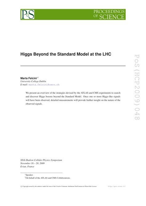 PDF BSM Higgs LHC