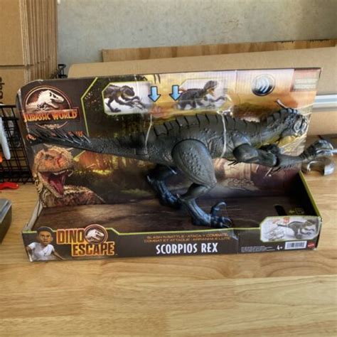 Jurassic World Camp Cretaceous Dino Escape Slash N Battle Scorpios Rex Hbt41 4621664991