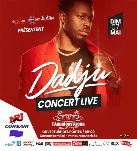 Dadju Concert Live Appaloosarena Martinique R Servez Vos