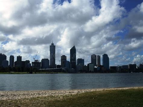 Perth Skyline of Western Australia Stock Photo - Image of destination ...