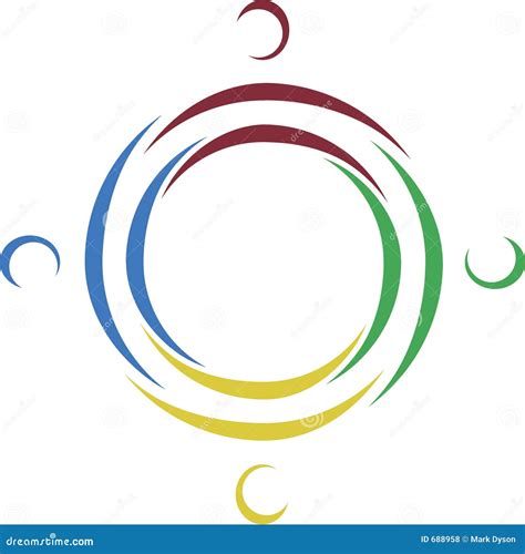 Circle Of Friends Stock Vector Illustration Of Chum Complete 688958