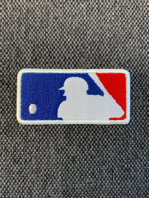 Parche Termoadhesivo Con El Logotipo De La Mlb Pequeño Azul Etsy México
