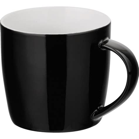 Comander Tasse Aus Ml Schwarz Keramik G Als Werbegeschenke