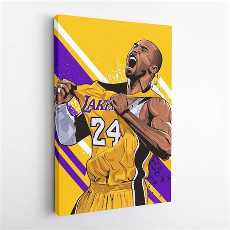 Kobe Bryant Art Scream Etsy