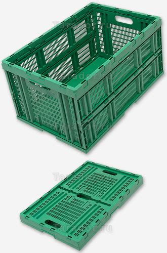 Пластиковые складные ящики для хранения вещей, продуктов и овощей