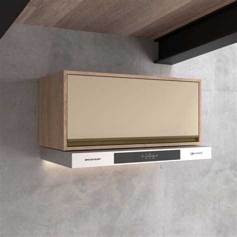 Armário De Cozinha Aéreo 80cm 1 Porta New Athena Móveis Sul Salmão nude