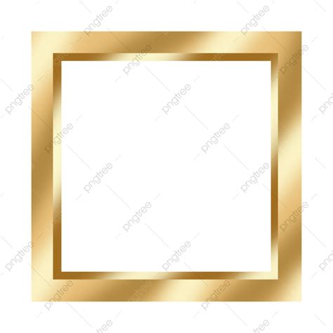 Golden Square Clipart Vector Golden Frame Png Gold Square Border Free