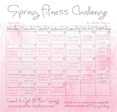 Free Spring Fitness Challenge To Get You In Shape For Summer Spring