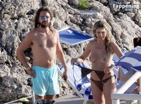 Heidi Klum Shows Off Her Nude Boobs While Enjoying A Summer Holiday With Tom Kaulitz In Capri