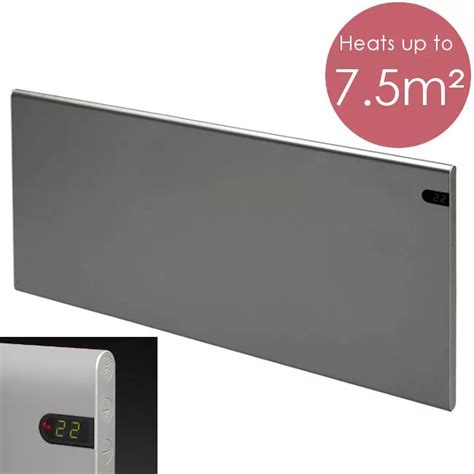 Modern Slimline Electric Panel Heater With Timer Adax Neo Off