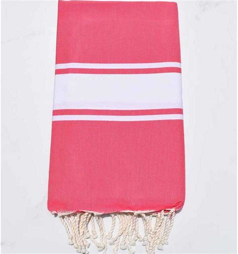 Pink beach towel - FOUTA TUNISIA