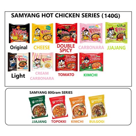 Samyang Hot Chicken Ramen Halal Loose Pack Gram Gram Samyang Halal Ramen Loose Pack