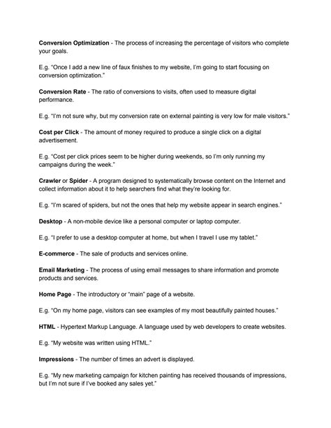 SOLUTION: Digital Marketing Glossary - Studypool