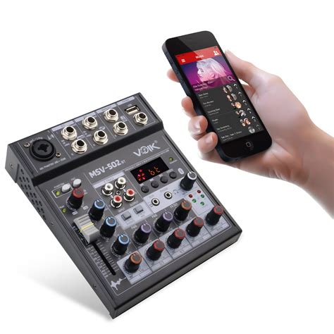 Mesa De Som Com Bluetooth - Mesa de Som com Bluetooth 5 Canais com Efeito Voik MSV-502BT