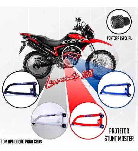 Stunt Protetor Motor Mata Cachorro Bros Vermelho Master