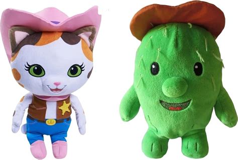 Buy Toby Cactus & Sheriff Callie Cat Plush 2 Dolls Set Wild West 8 ...