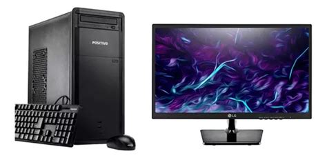 Desktop D60 Core I3 4a 4gb Ram 500 Hd Monitor Positivo Parcelamento