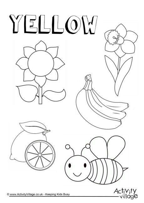 Yellow Colour Activity For Kindergarten