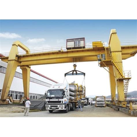 China Large Span Compact 10 Ton Gantry Crane Hoist Box Type Harbor