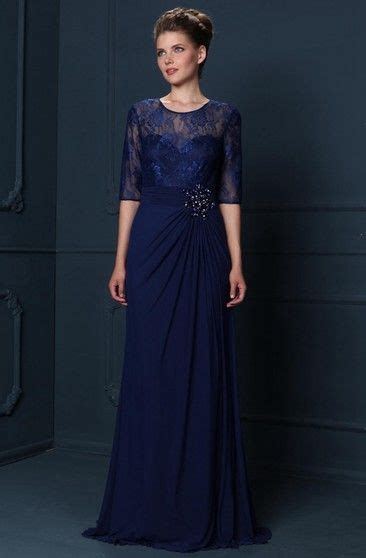 Chiffon Appliqued Bateau Neckline Mother Of The Bride Mother Of The