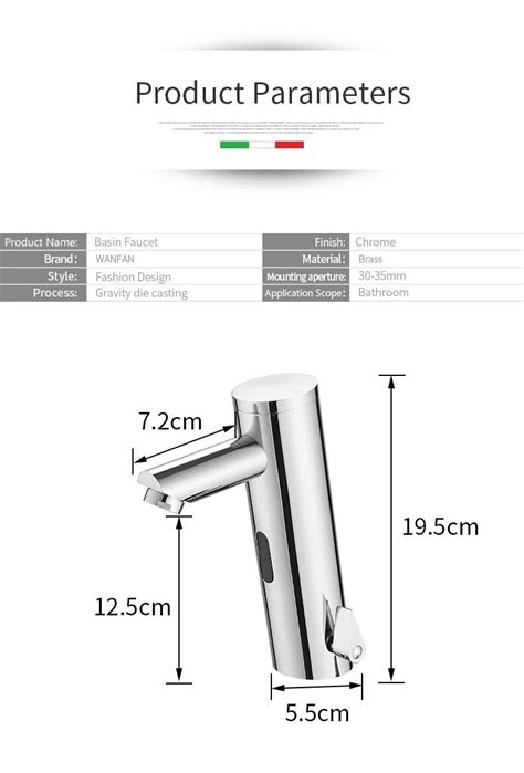 Luxury Bathroom Faucet Water Saving Taps Chrome Touchless Hot And Cold Mixer Tap Fully Automatic