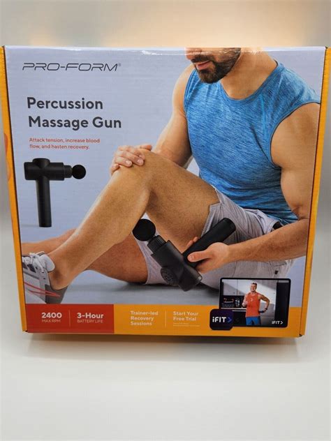 Proform Percussion Massage Therapy Gun 2400 W Attachments And Travel