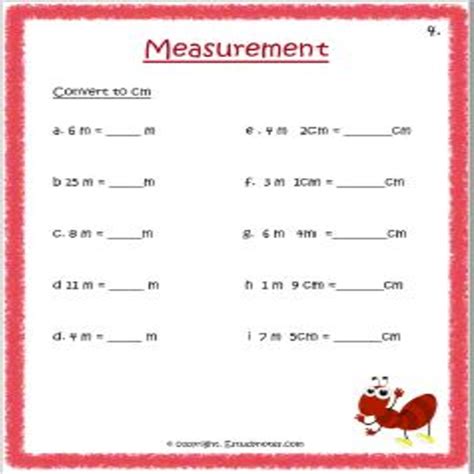 Maths Measurement Worksheet 4 Grade 3 Estudynotes