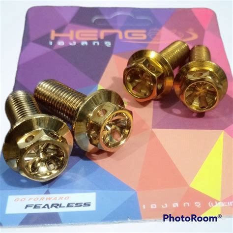 Jual Baut Probolt Breket Kaliper Yamaha Dan Honda Motif Flower Shopee