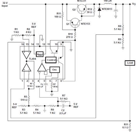 Лабораторный блок питания на tl494 схема