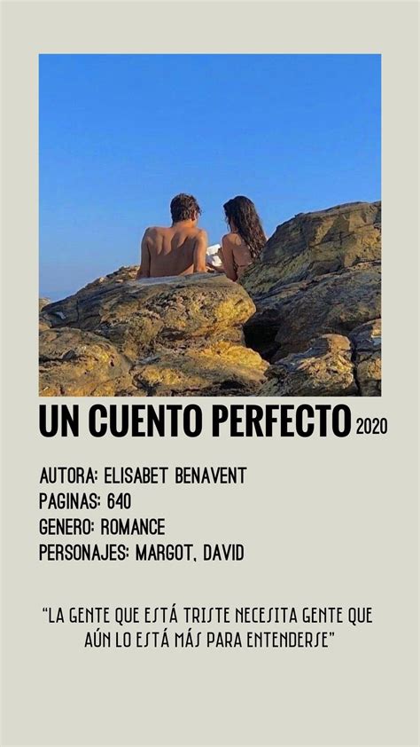 un cuento perfecto polaroid poster Pósteres de libros Frases de