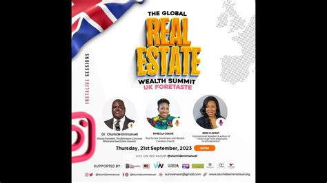 Global Real Estate Wealth Summit Uk 1 With Dr Olumide Emmanuel Bebe