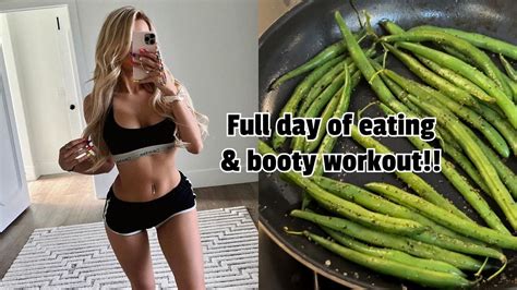 What I Eat In A Day And Booty Workout Youtube