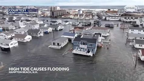 Video: Parts of Hampton Beach, NH flooded