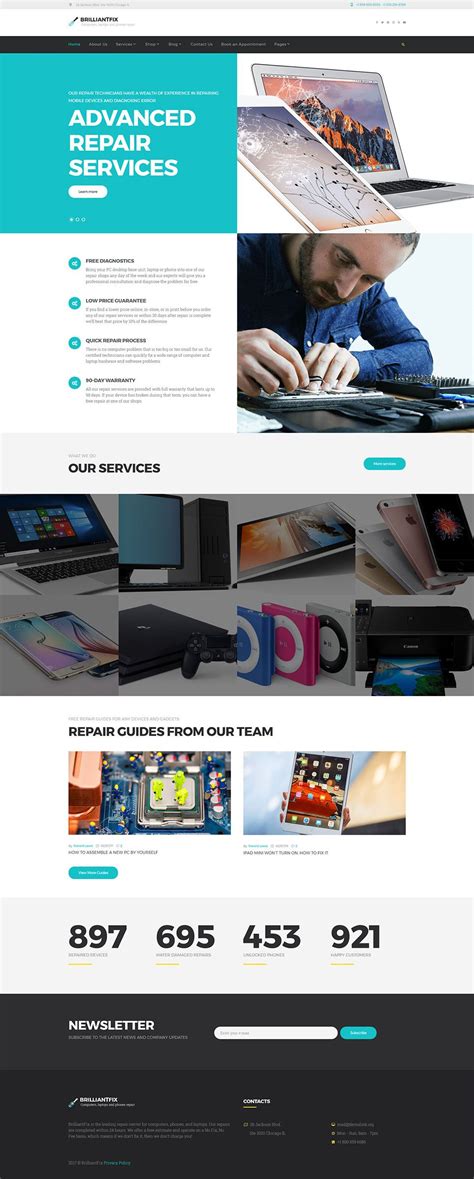 Homepage Ensegna Design Technology Computer Repair Business