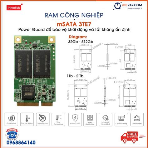 Ổ Cứng Công Nghiệp INNODISK MSATA 3TE7