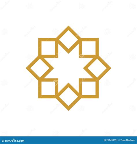 Islamic Ornament - Vector Flat Design Illustration Stock Vector ...