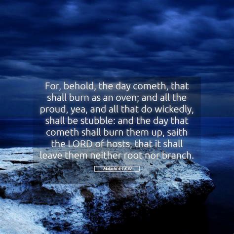 Malachi 4 1 KJV Bible Verse Images