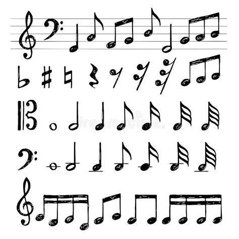 Piano Music Notes Symbols