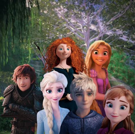 Rise Of The Brave Tangled Frozen Dragons Elsa Anna Hi