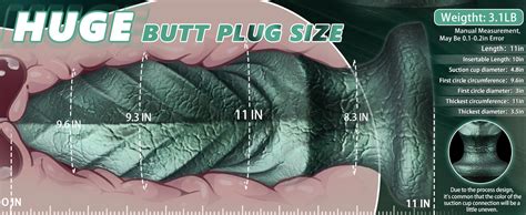 Amazon Inch Monster Dildo Huge Butt Plug With Big Knot Diameter Silicone Fantasy