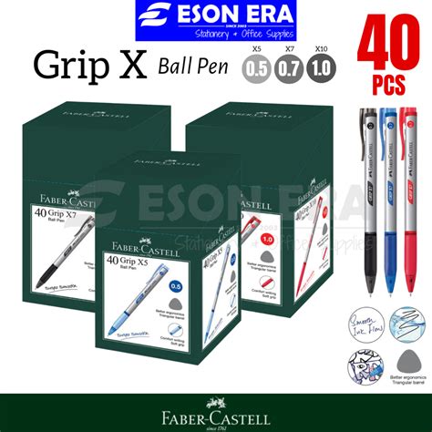 Faber Castell Grip X Retractable Ball Pen Pcs Box X X X Bundle