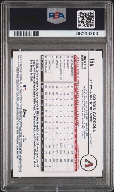 2024 Topps Series 1 Corbin Carroll 156 ROOKIE CUP PSA 10 EBay