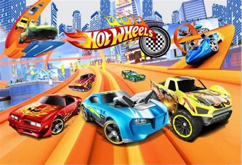 Papel De Parede Adesivo Hot Wheels Menino L X A Parcelamento Sem Juros