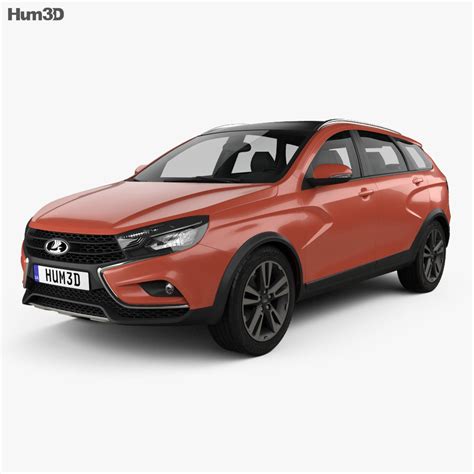 VAZ Lada Vesta Cross 2017 3D model - Vehicles on Hum3D