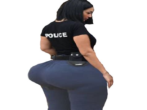 Sticker De MamelleBent Sur Policiere Mega Cul Grosses Fesses Gros Incr Geant Ass